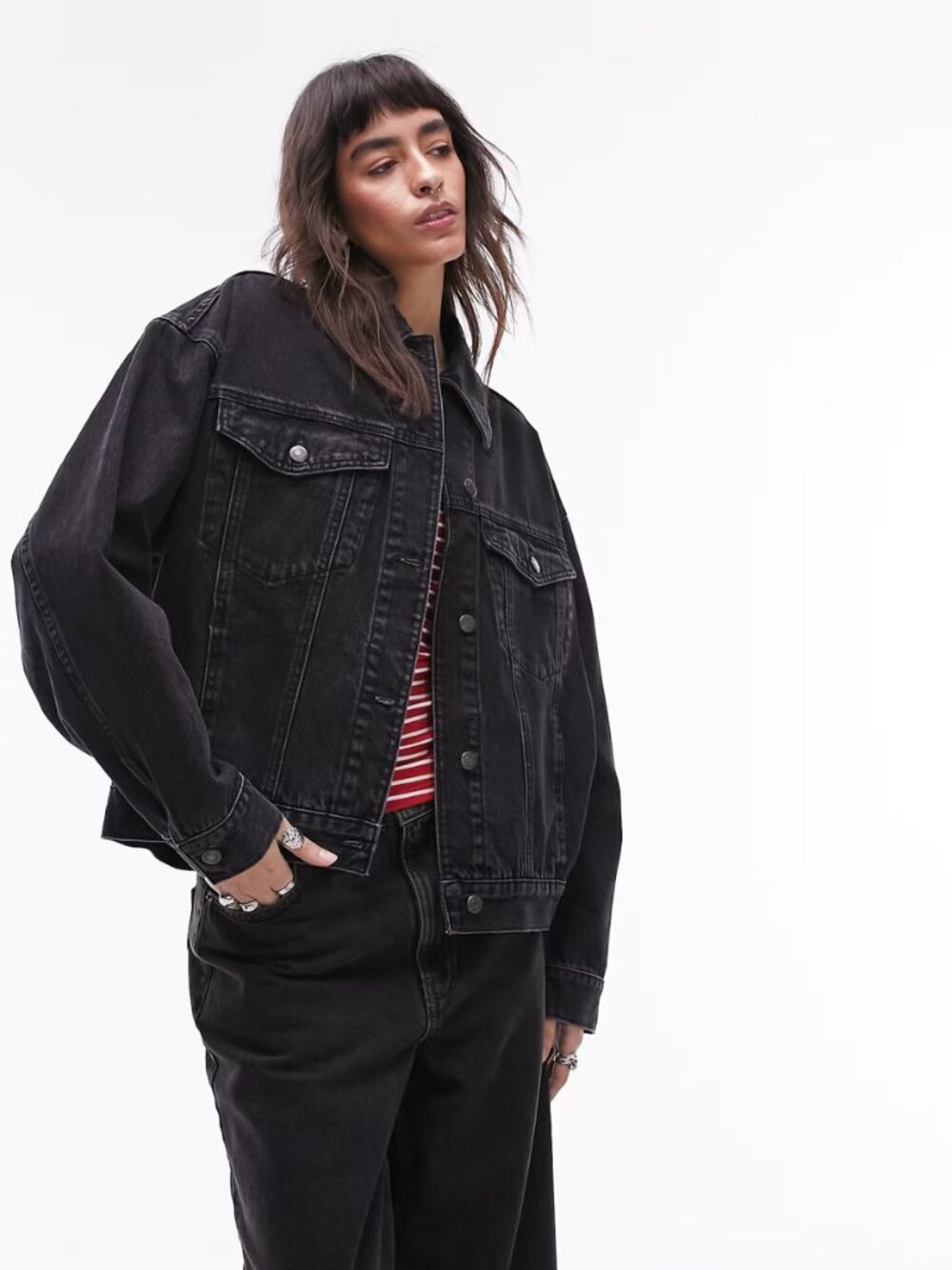 Topshop Oversized Denim Jacket